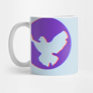 Peace Doves Red and Blue Mug